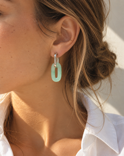 Boucles Elise argent