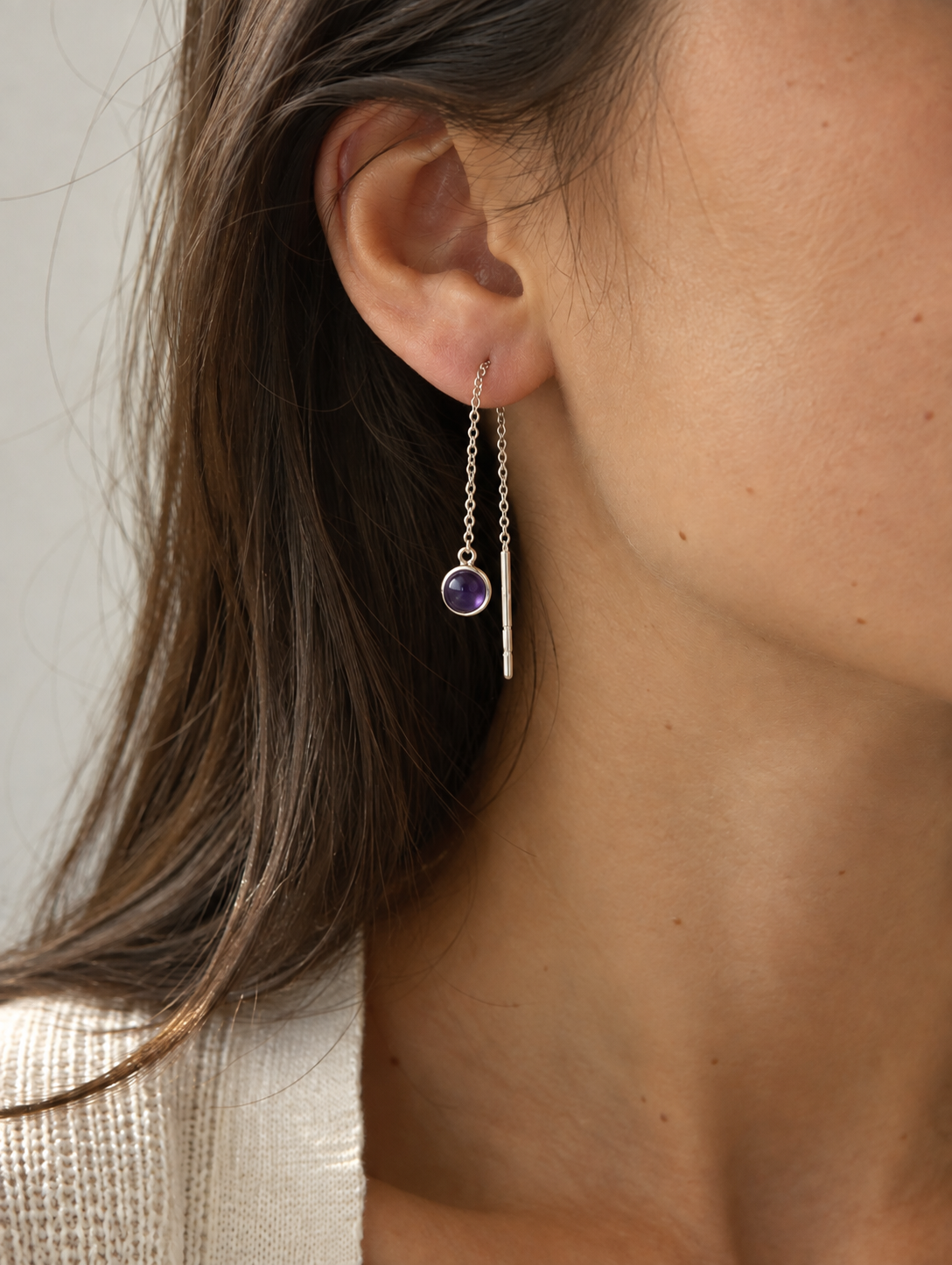 Boucles Carla argenté