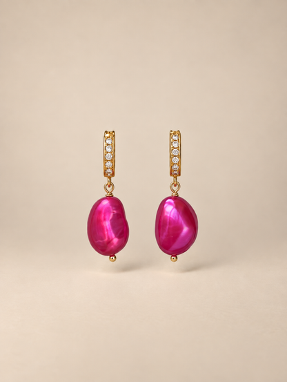 Boucles Zélie rose