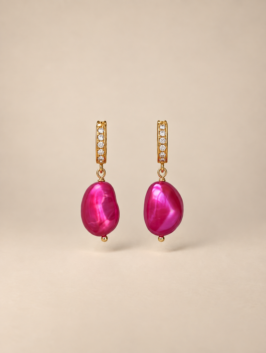 Boucles Zélie rose